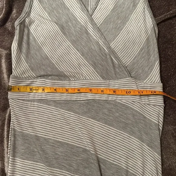 Go Couture Striped Maxi Dress in Grey Colorblock - Picture 15 of 17